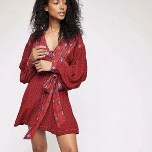 NWOT Free People Wonderland Floral Mini Dress